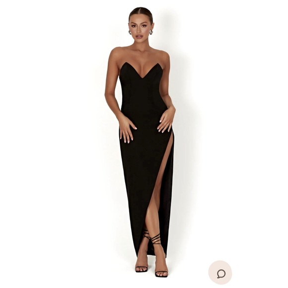 Formal Classy Midi Dress Revolve Black Tie Dresses Full-length Strapless  Sweetheart Neckline Bridesmaid Dress In